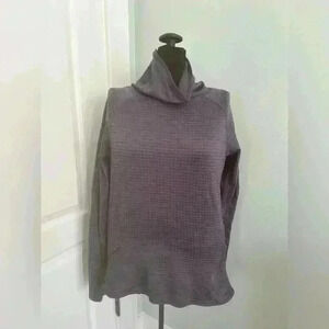 Champion C9 Womens S Cowl Neck Pullover Thumb Hole Plum Long Sleeve Athletic Top